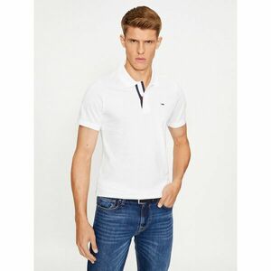 Tommy Jeans Pólóing Placket DM0DM15370 Fehér Slim Fit kép