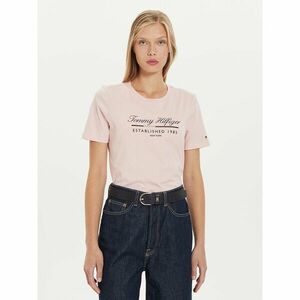 Tommy Hilfiger Póló Script Graphic WW0WW43502 Rózsaszín Regular Fit kép