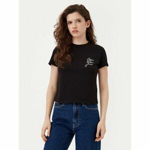Calvin Klein Jeans Póló Script Institutional J20J224984 Fekete Slim Fit kép