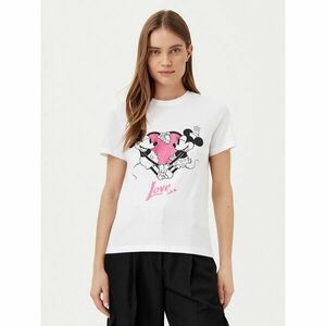 ONLY Póló Mickey 15317991 Fehér Regular Fit kép