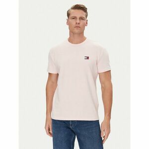 Tommy Jeans Póló Badge DM0DM20322 Rózsaszín Regular Fit kép