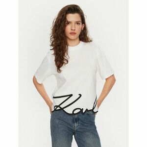KARL LAGERFELD Póló A1W17013 Fehér Regular Fit kép