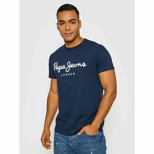 Pepe Jeans Póló Original PM508210 Sötétkék Slim Fit kép