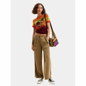 Desigual Póló Dubai 24SWTK87 Narancssárga Regular Fit kép