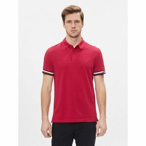 Tommy Hilfiger Pólóing Monotype Flag MW0MW33585 Piros Slim Fit kép
