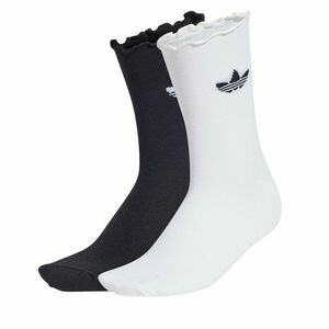 2 pár hosszú szárú női zokni adidas Ruffle Sock 2P JD5623 Fehér kép