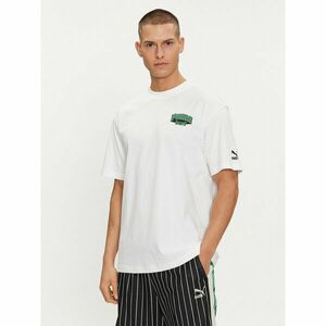 Puma Póló For The Fanbase Graphic 624395 Fehér Relaxed Fit kép