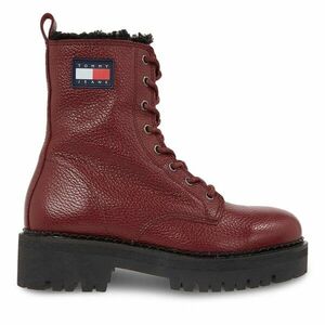 Bokacsizma Tommy Jeans Tjw Urban Tumbled Ltr Wl EN0EN02317 Bordó kép