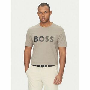 BOSS Póló Tape Logo 50530990 Bézs Regular Fit kép