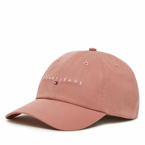 Baseball sapka Tommy Jeans Linear Logo 6 Panel AW0AW16868 Rózsaszín kép