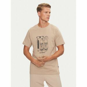 New Balance Póló Sport Essentials Graphic MT43902DRW Bézs Regular Fit kép