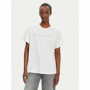 TWINSET Póló 251TT2041 Fehér Relaxed Fit kép
