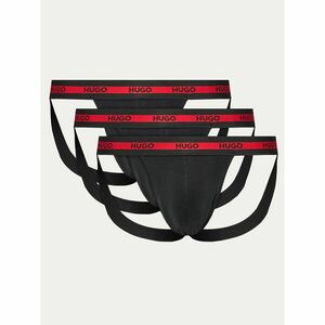 Hugo 3db-os Jock strap alsónadrág szett 50517882 Fekete kép