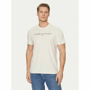 Tommy Jeans Póló Linear Logo DM0DM20744 Bézs Regular Fit kép