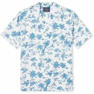 Hosszú ujjú ingek Portuguese Flannel Minho Shirt - White/Blue kép