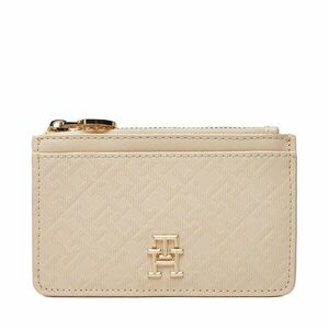 Bankkártya tartó Tommy Hilfiger Th Distinct Long Cc Holder Mono AW0AW17401 Ekru kép