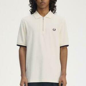 Pólók / Galléros Pólók Fred Perry CREPE PIQUE ZIP NECK kép