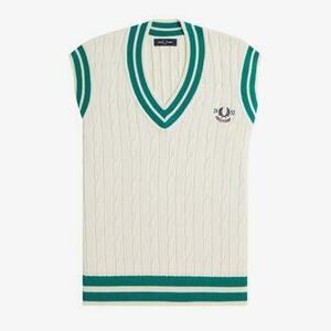 Mellények / Kardigánok Fred Perry CABLE KNIT TENNIS TANK kép