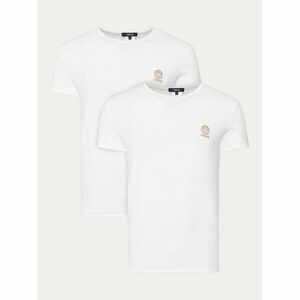 Versace 2 póló készlet AU10193 1A10011 Fehér Slim Fit kép