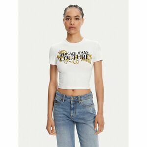 Versace Jeans Couture Póló 78HAHC05 Fehér Slim Fit kép