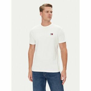 Tommy Jeans Póló Badge DM0DM20322 Fehér Regular Fit kép