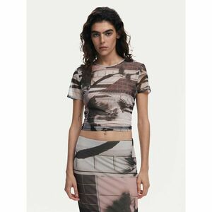 Desigual Póló 25SWTK99 Fekete Regular Fit kép