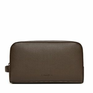Smink táska Calvin Klein Micropebble Washbag/Dopp Kit LV04D1036G Barna kép
