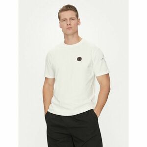 Napapijri Póló S-Badge NP0A4I3N Fehér Regular Fit kép