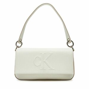 Táska Calvin Klein Sculpted Flap Shoulder Pouch LV04K3148G Fehér kép