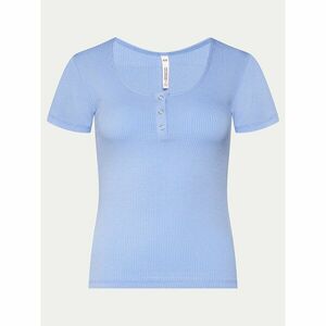 Hunkemöller Pizsama felső Henley 205108 Kék Regular Fit kép