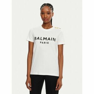 Balmain Póló BF1EF005BB02 Fehér Regular Fit kép