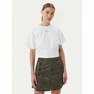 Alpha Industries Póló Waisted 148070 Fehér Regular Fit kép