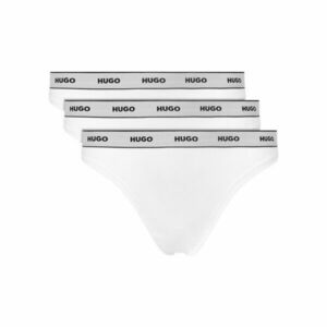 HUGO 3 db tanga Triplet Thong Stripe 50545680 Fehér kép