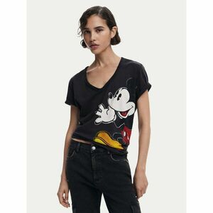 Desigual Póló Mickey Joker 25SWTKAG Fekete Regular Fit kép