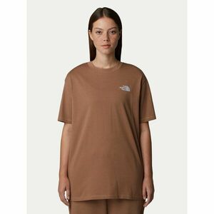 The North Face Póló Simple Dome NF0A87NQ Barna Oversize kép