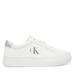 Sportcipők Calvin Klein Jeans Vulc Flatf Lth Silver Logo Tag YW0YW01877 Fehér kép