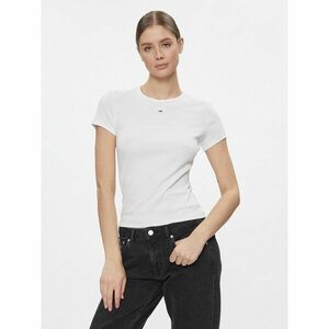Tommy Jeans Póló Essential DW0DW17383 Fehér Slim Fit kép
