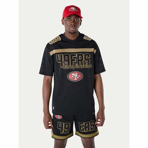 New Era Póló Saf49E Mesh Graphic Jersey 60596390 Fekete Regular Fit kép
