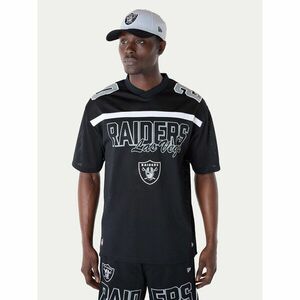 New Era Póló NFL Las Vegas Raiders Mesh Graphic Jersey 60596386 Fekete Regular Fit kép