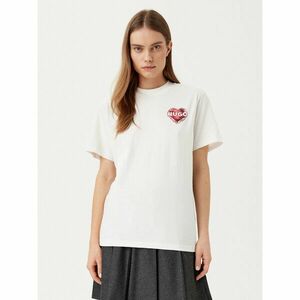 HUGO Póló Vintage 50534545 Fehér Boxy Fit kép