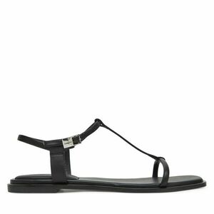 Szandál Calvin Klein Flat Sandal Squared Buckle Lth HW0HW02556 Fekete kép