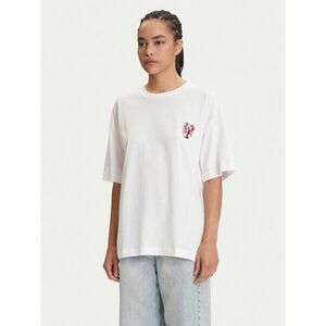 Pieces Póló Tobster 17160811 Fehér Oversize kép