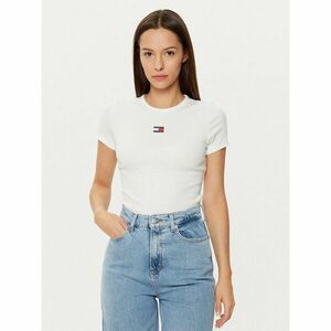 Tommy Jeans Póló DW0DW20463 Fehér Slim Fit kép
