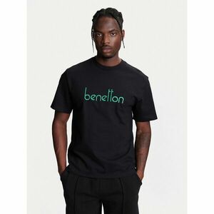 United Colors Of Benetton Póló 3MI6U109O Fekete Oversize kép