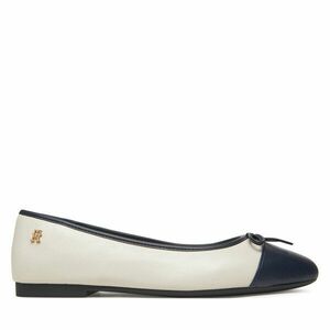 Balerina Tommy Hilfiger Toe Cap Leather Ballerina FW0FW08759 Bézs kép