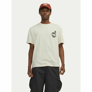 Jack&Jones Póló Jorfrutti 12256926 Ekru Wide Fit kép