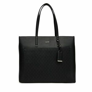 Táska Calvin Klein Ck Must Aop Medium Shopper W/Poc LV04F3225G Fekete kép