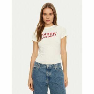 Tommy Jeans Póló Essential DW0DW19447 Fehér Slim Fit kép