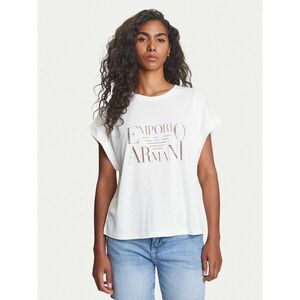 Emporio Armani Póló EW000616 AF12187 U1131 Fehér Loose Fit kép