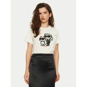 KARL LAGERFELD Póló A1W17129 Ekru Regular Fit kép